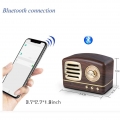 Retro Bluetooth Lautsprecher,  tragbares Radio Starke Bassverstärkung, Laute Lautstärke, Bluetooth 4.1, AUX TF-Karte