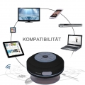 Wireless Bluetooth Lautsprecher, Wasserdichtes Duschradio mit Freisprecheinrichtung und Eingebautem Mikrofon, Kompatibel mit All