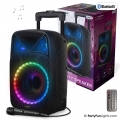 PartyFunLights Bluetooth Karaoke-Party-Lautsprecher - Partybeleuchtung - Mikrofon - Fernbedienung