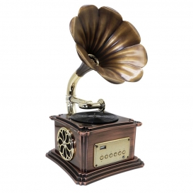 More about LOZAYI Mini Retro Gramophone Bluetooth 4,2 Doppel Track USB-Player FM Radio Lautsprecher Phonographen