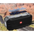 Tragbares UKW-Radio für Outdoor-Sportarten, Subwoofer-Bluetooth-Lautsprecher, Solar-Taschenlampe Bluetooth-Funklautsprecher