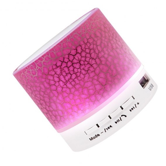 Mini-Lautsprecher 7-farbige Lichter Kleiner Bluetooth-Lautsprecher wiederaufladbarer Lautsprecher für Reisen im Freien Home Offi