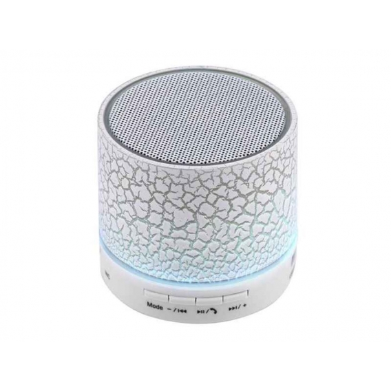 Reekin Coley Lautsprecher mit Bluetooth Radio Licht Freisprech (Weiss)