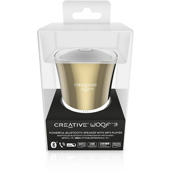 Creative Woof 3 BT Wireless Speaker, autumn gold