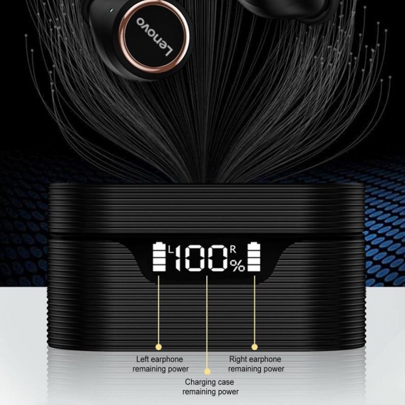 Lenovo LP12 TWS Drahtloser Kopfh?rer Bluetooth 5.0 Stereo-Kopfh?rer Rauschunterdrš¹ckung Bass IPX5 Wasserdichte Headsets