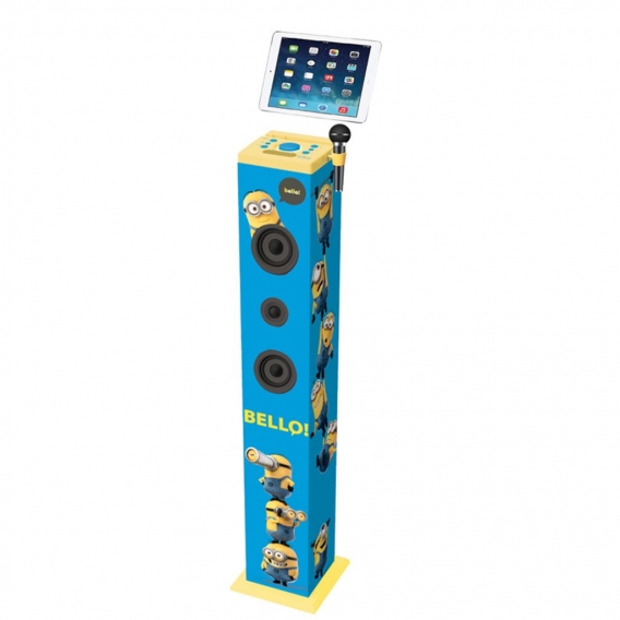 Minions leuchtender Musikturm mit Mikrofon und Bluetooth