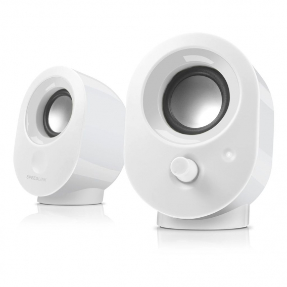 SPEEDLINK SNAPPY Stereo Speakers, white