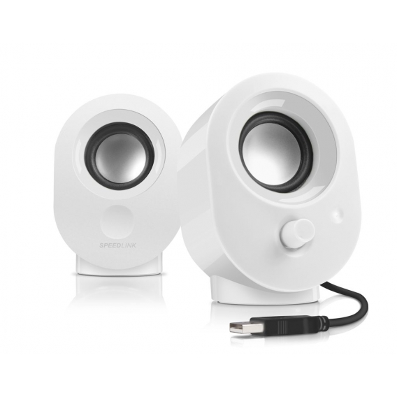 SPEEDLINK SNAPPY Stereo Speakers, white