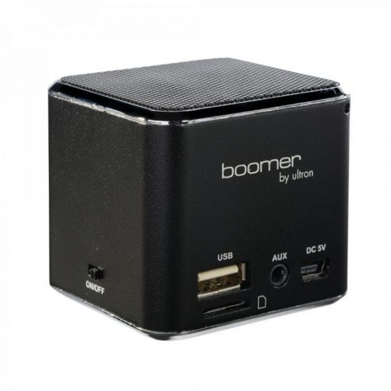 Ultron Boomer cube Pro, 6W, verkabelt, Kubus, Braun, Aluminium, microSD (TransFlash)