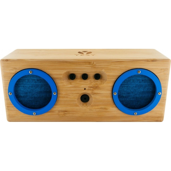 SCHWAIGER -VENERA 1095- YZSY Bluetooth-Lautsprecher "Blue Denim" im Bambusgehäuse