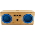 SCHWAIGER -VENERA 1095- YZSY Bluetooth-Lautsprecher "Blue Denim" im Bambusgehäuse