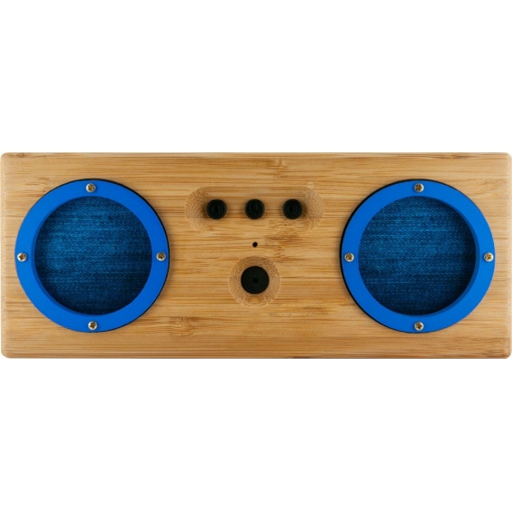 SCHWAIGER -VENERA 1095- YZSY Bluetooth-Lautsprecher "Blue Denim" im Bambusgehäuse