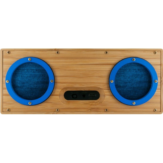 SCHWAIGER -VENERA 1095- YZSY Bluetooth-Lautsprecher "Blue Denim" im Bambusgehäuse