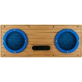 SCHWAIGER -VENERA 1095- YZSY Bluetooth-Lautsprecher "Blue Denim" im Bambusgehäuse