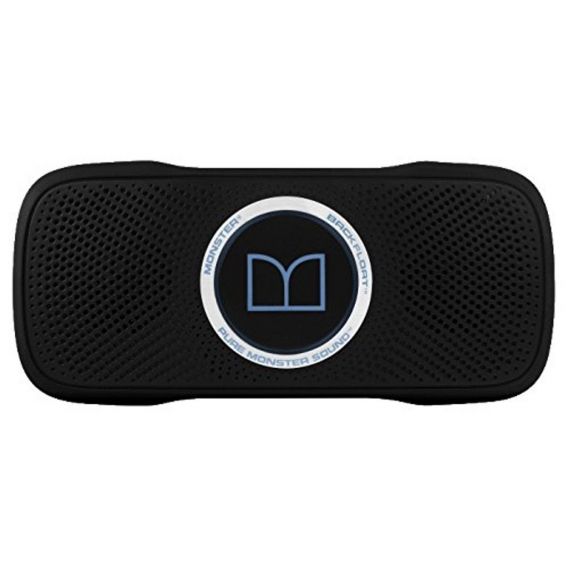 Monster Backfloat Bluetooth-Lautsprecher (spritzwasserfest) Schwarz/Blau, Farbe:schwarz, Zustand:Wie NEU in