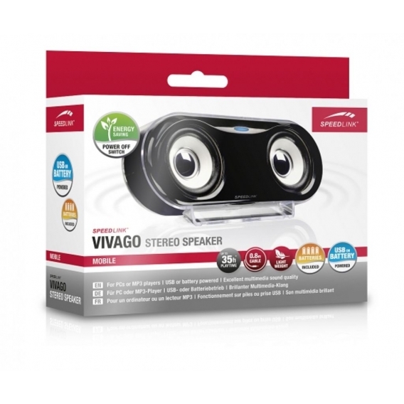 SPEEDLINK VIVAGO Stereo Speaker, black