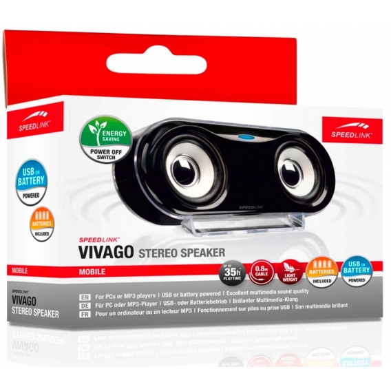 SPEEDLINK VIVAGO Stereo Speaker, black