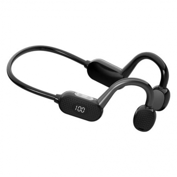 Knochenleitungs-Ohrhörer / Bluetooth 5.1 / Schweißfest / HD-Anrufe Handfree Open Ear Noise Cancelling 8H Musik-Ohrhörer zum Klet