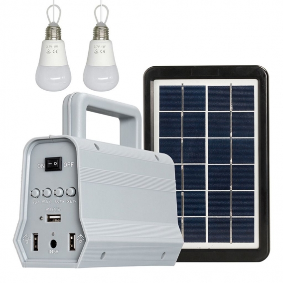 Tragbares Outdoor Solar Power Light System Outdoor Camping Travel Mobiles Solar Panel Bulbs Set Home Outdoor Intelligenter BT-La