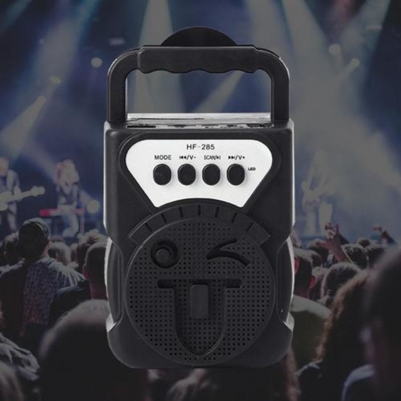 Kompakte Bluetooth 5.0 Karaoke-Lautsprecher MP3-Player mit tiefen Bässen, praktischer Lautsprecher für Sing-Tanz-Performance-Com