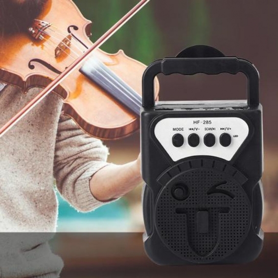 Kompakte Bluetooth 5.0 Karaoke-Lautsprecher MP3-Player mit tiefen Bässen, praktischer Lautsprecher für Sing-Tanz-Performance-Com