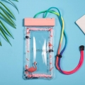 2xPVC Wasserdichte Handyhülle Handy Dry Bag Handyhalter Flamingo Pfeife