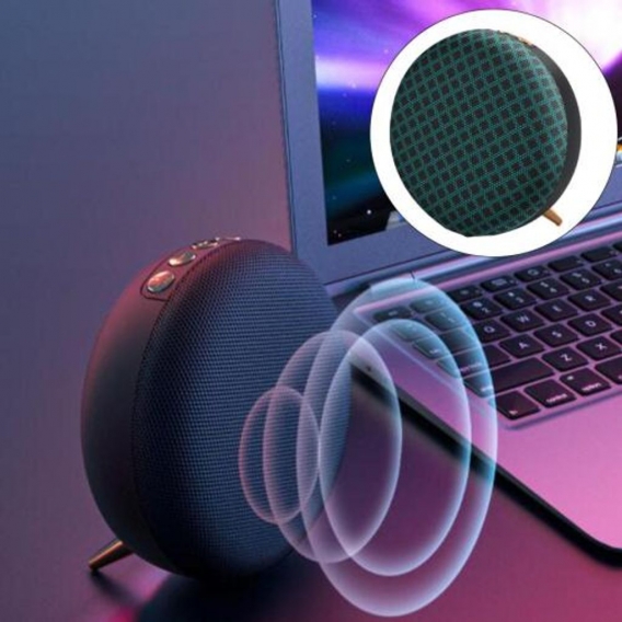 Kompakter kabelloser Lautsprecher, verlustfreier HiFi-Sound aufladbarer 52-mm-Lautsprecher-Resonanz-Resonanz für Büro-Schlafzimm